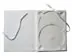 DVD Art Box - weiß - Lederstruktur - für 2 CDs  (DVD-Huellen farbig) 