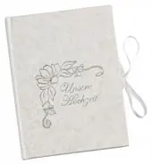 Details zu CD Art Box - weiß - mit Schriftzug Unsere Hochzeit - für zwei CDs ArtNr.99723-2505