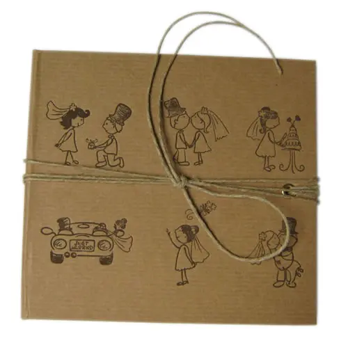 CD Art Box - naturbraun - Motiv Hochzeit (CD-Luxusboxen)