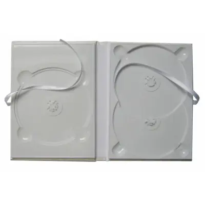 DVD Art Box - weiß - Glanzstruktur - für 3 DVDs