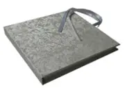 CD Art Box - weiß - Glanzstruktur - für 2 CDs