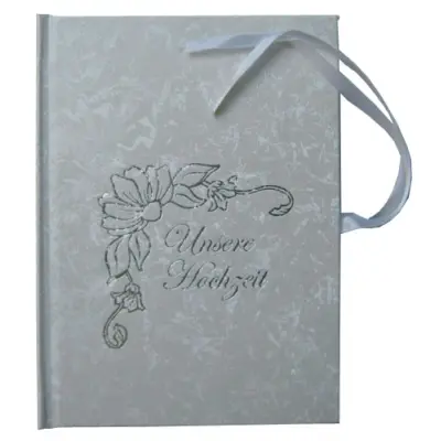 DVD Art Box - weiß - Glanzstruktur Hochzeit - für 3 DVDs