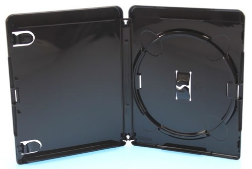 AMARAY Doppel-Blu Ray-Hlle - schwarz - mit 4K Ultra HD Logo (Blu-Ray-Boxen)