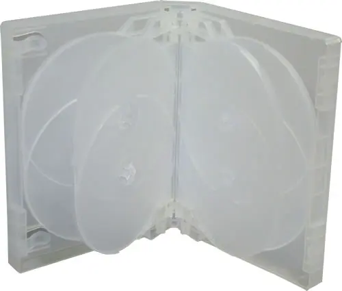 Qualitäts DVD-Box 10-fach - transparent (DVD-Mehrfachboxen)