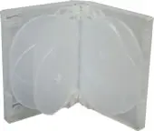 Qualitäts DVD-Box 10-fach - transparent