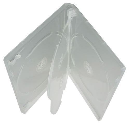 Qualitts DVD-Hlle 4-fach - transparent (DVD-Mehrfachboxen)