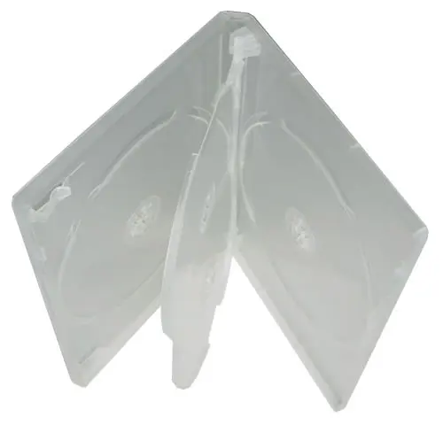 Qualitäts DVD-Hülle 4-fach - transparent (DVD-Mehrfachboxen)