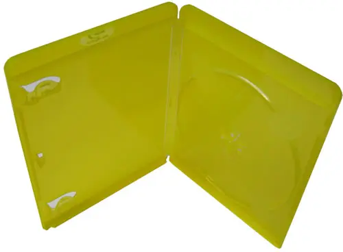 Blu-Ray-Hülle - 11mm - transparent gelb (Blu-Ray-Boxen)