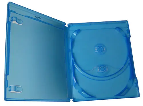 SCANAVO Blu-Ray-Hülle für 2 Disks - 14mm - blau (Blu-Ray-Boxen)