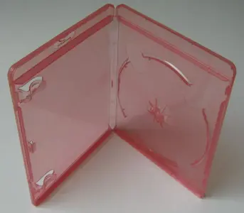 Blu-Ray-Hülle - 11mm - rot transparent