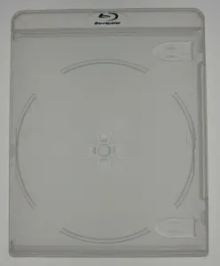 Blu-Ray-Hülle - transparent - Logo blau