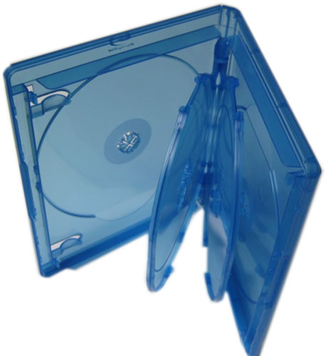 Elite Blu-Ray-Hlle fr 6 Disks - 15mm - blau (Blu-Ray-Boxen)