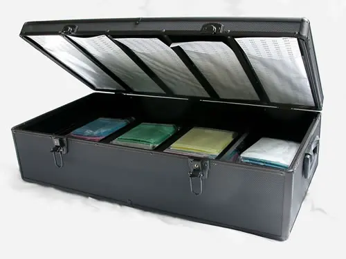 CD/DVD-Koffer 1000 - für 1000 Discs - alu/schwarz (Archivierungskoffer)