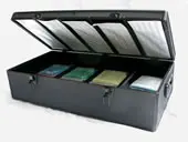 Details zu CD/DVD-Koffer 1000 - für 1000 Discs - alu/schwarz ArtNr.99861-165