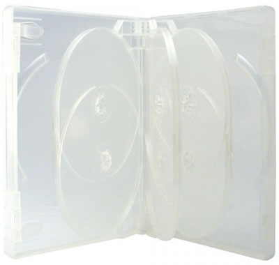 Qualitts DVD-Hlle 8-fach - transparent (DVD-Mehrfachboxen)