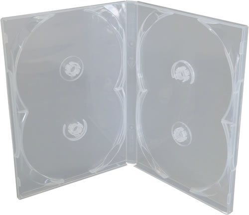 SCANAVO DVD-Hlle 4-fach - transparent (DVD-Mehrfachboxen)