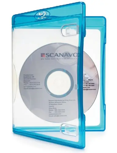 SCANAVO Blu-Ray-Hülle für 3 BluRays - blau (Blu-Ray-Boxen)