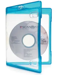SCANAVO Blu-Ray-Hülle für 3 BluRays - blau (Blu-Ray-Boxen)