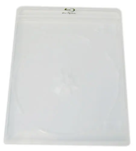 Blu-Ray-Hülle - transparent - Logo silbern
