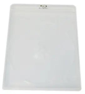 Blu-Ray-Hülle - transparent - Logo silbern