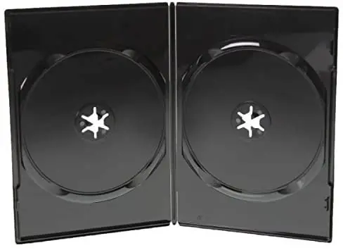 Doppel-DVD-Hülle Slim schwarz glänzend (DVD-Huellen Slim)