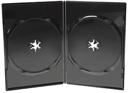 Doppel-DVD-Hülle Slim schwarz glänzend (DVD-Huellen Slim)