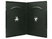Doppel-DVD-Hülle Slim schwarz glänzend