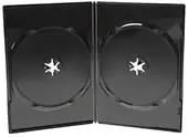 Details zu Doppel-DVD-Hülle Slim schwarz glänzend ArtNr.99915-903