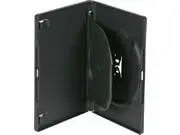 AMARAY Doppel-DVD-Hülle mit Klapptray - schwarz