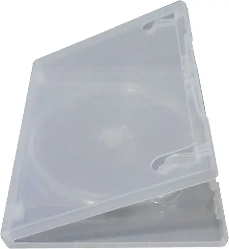 AMARAY Doppel-DVD-Hülle mit Klapptray - transparent
