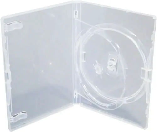 AMARAY Doppel-DVD-Hülle mit Klapptray - transparent (DVD-Mehrfachboxen)