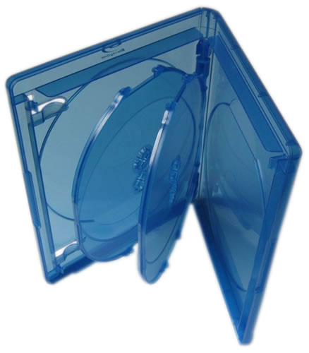 Elite Blu-Ray-Hlle fr 4 Disks - 15mm - blau (Blu-Ray-Boxen)