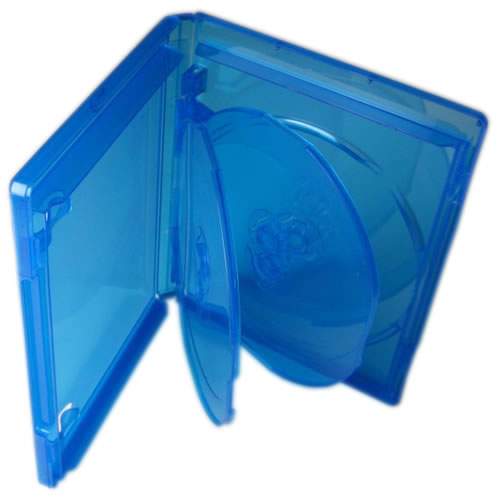 Qualitts-Blu-Ray-Hlle fr 5 Disks - 15mm - blau (Blu-Ray-Boxen)