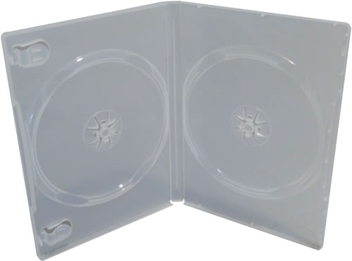 Qualitts Doppel-DVD-Hlle - transparent (DVD-Mehrfachboxen)