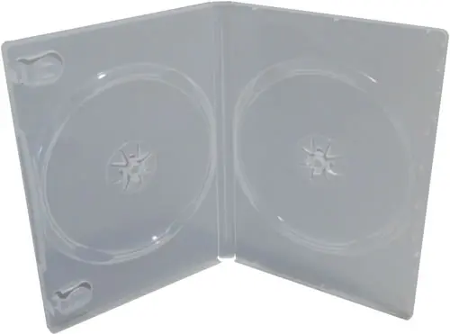 Qualitäts Doppel-DVD-Hülle - transparent (DVD-Mehrfachboxen)