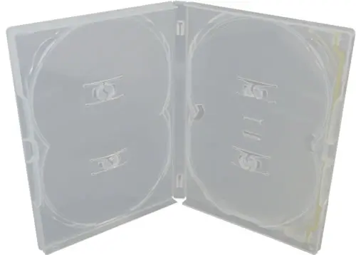 AMARAY DVD-Hülle 4-fach - transparent (DVD-Mehrfachboxen)