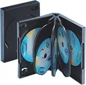 Details zu Qualitäts DVD-Hülle 8-fach - schwarz ArtNr.99958-407