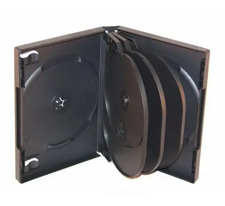 Qualitäts DVD-Hülle 8-fach - schwarz (DVD-Mehrfachboxen)