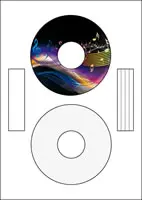 Details zu CD-Etiketten Standard Inkjet/Laser - 50 Stück ArtNr.99243-15