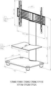 VCM TV Standfuß "Bilano"