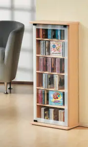 CD-Turm VCM Classic für 150 CDs oder 65 DVDs