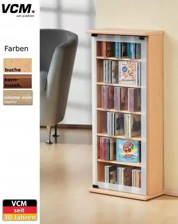 CD-Turm VCM Classic für 150 CDs oder 65 DVDs