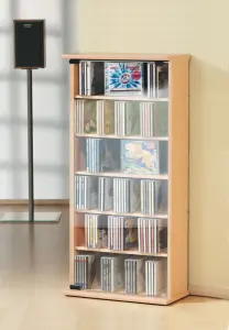 CD-Turm VCM Vetro für 150 CDs oder 65 DVDs
