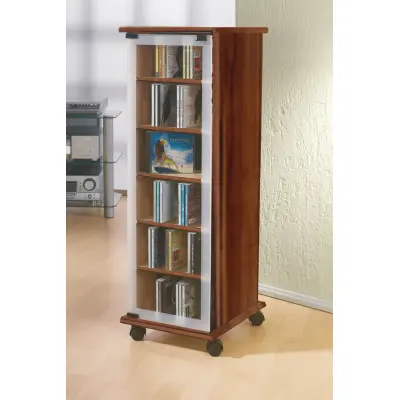 CD-Turm VCM Valenza drehbar für 300 CDs oder 130 DVDs