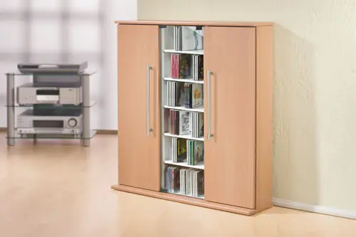 CD-Schrank VCM Santo für 450 CDs oder 195 DVDs